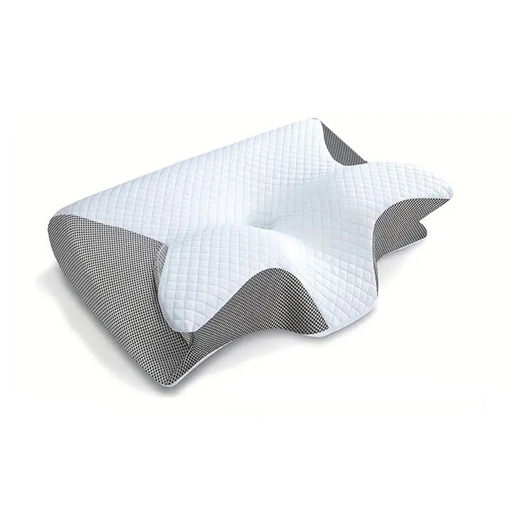 Ergonomic Cervical Memory Foam Neck Pillow for Side & Back Sleepers