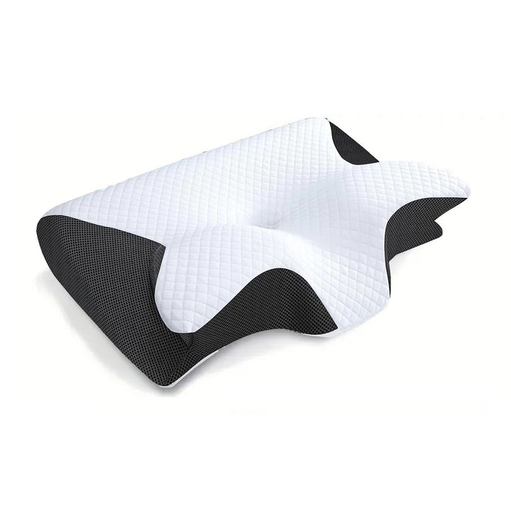 Ergonomic Cervical Memory Foam Neck Pillow for Side & Back Sleepers