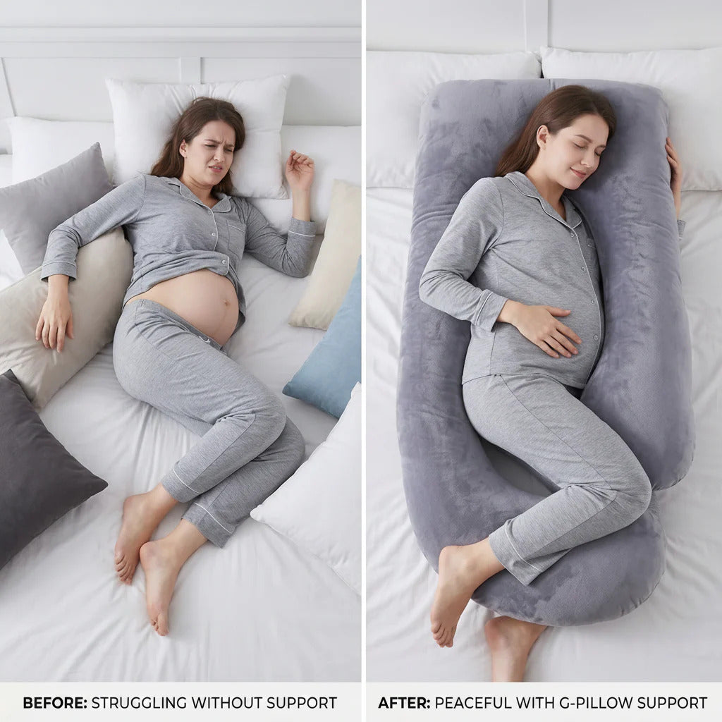 Memory Foam Pregnancy Support Pillow for Side Sleepers