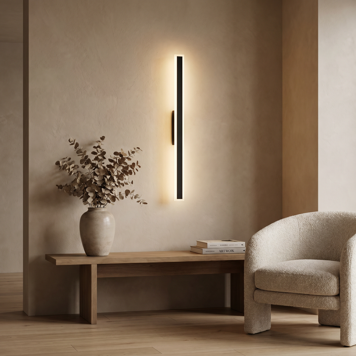 Modern Outdoor LED Wall Light – Linear Side-Lit Wall Sconce
