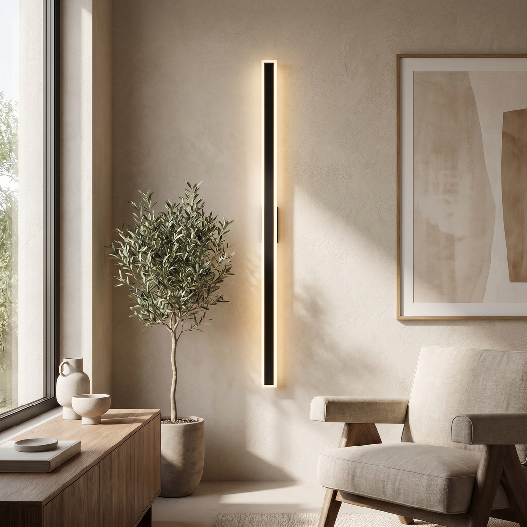 Modern Outdoor LED Wall Light – Linear Side-Lit Wall Sconce