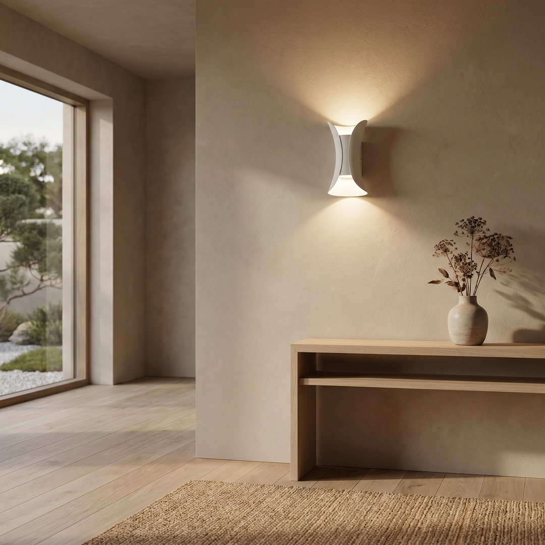 Modern Outdoor LED Wall Light – Dual Beam Wall Sconce