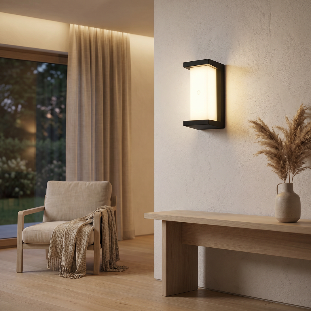 Modern Outdoor LED Wall Light with Motion Sensor