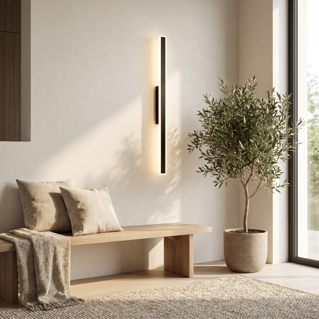 Modern Outdoor LED Wall Light – Linear Side-Lit Wall Sconce