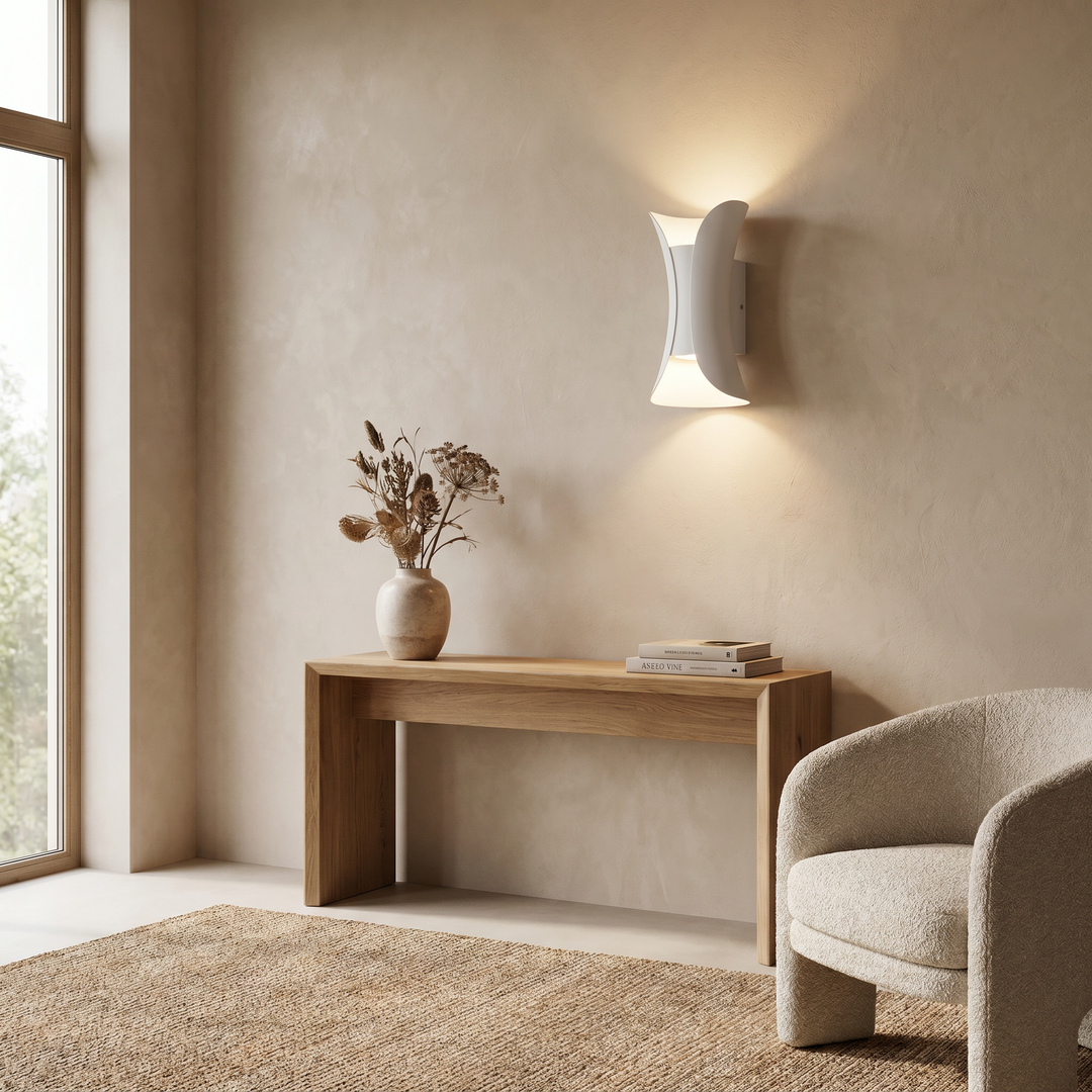 Modern Outdoor LED Wall Light – Dual Beam Wall Sconce