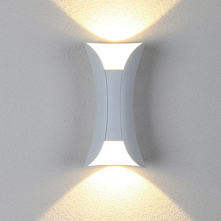 Modern Outdoor LED Wall Light – Dual Beam Wall Sconce