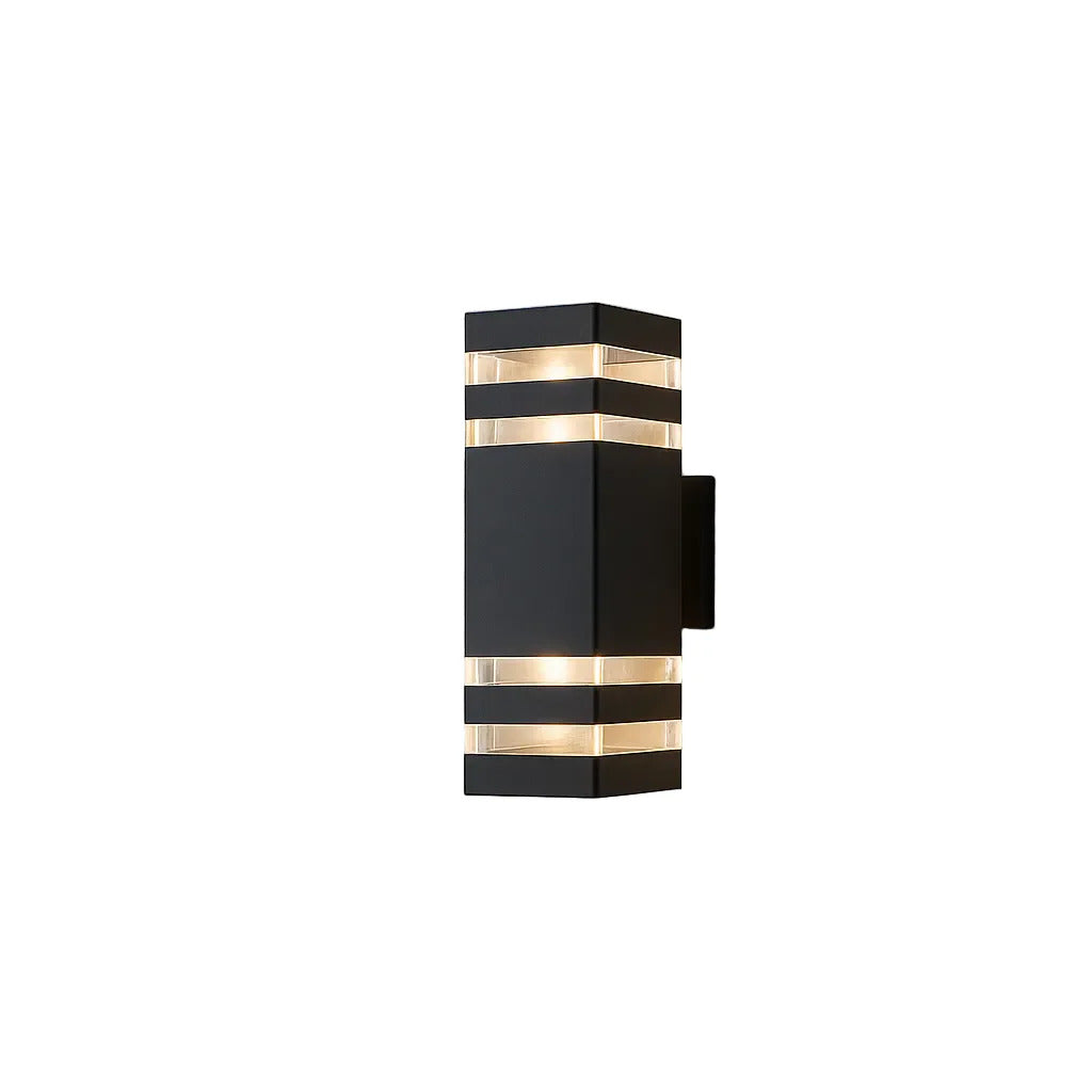 Rectangular Outdoor LED Wall Light with Up & Down Illumination